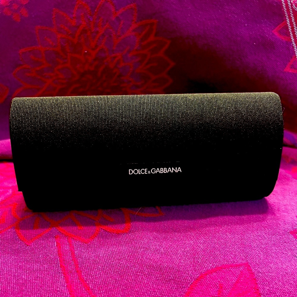 🖤 Dolce & Gabbana Semi-Hard Sunglasses 🕶️ Eyeglass Case New!  😎